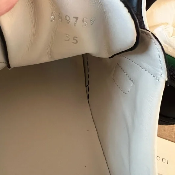 New Gucci GG Black leather Sneakers - Picture 8 of 9